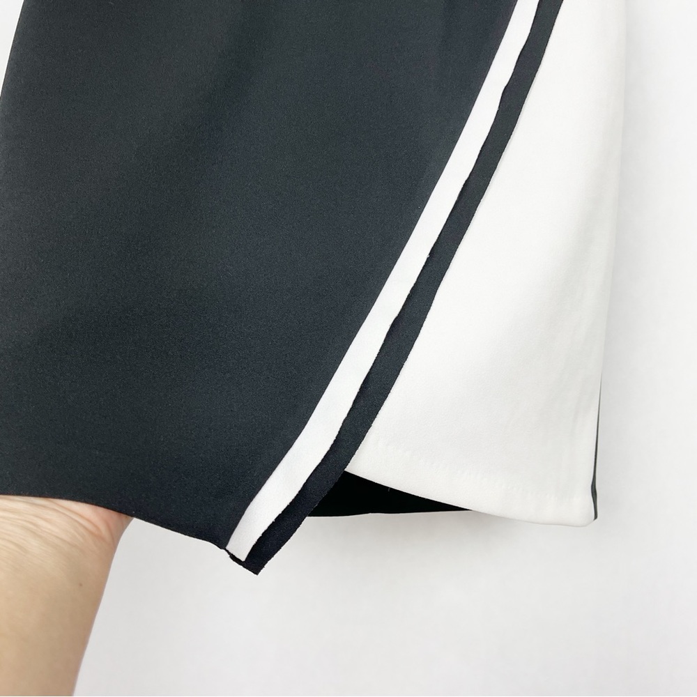 Vintage Cartise 🇨🇦 Black and White Classic Sleeveless Mini Dress Size 6 - Picture 4 of 10